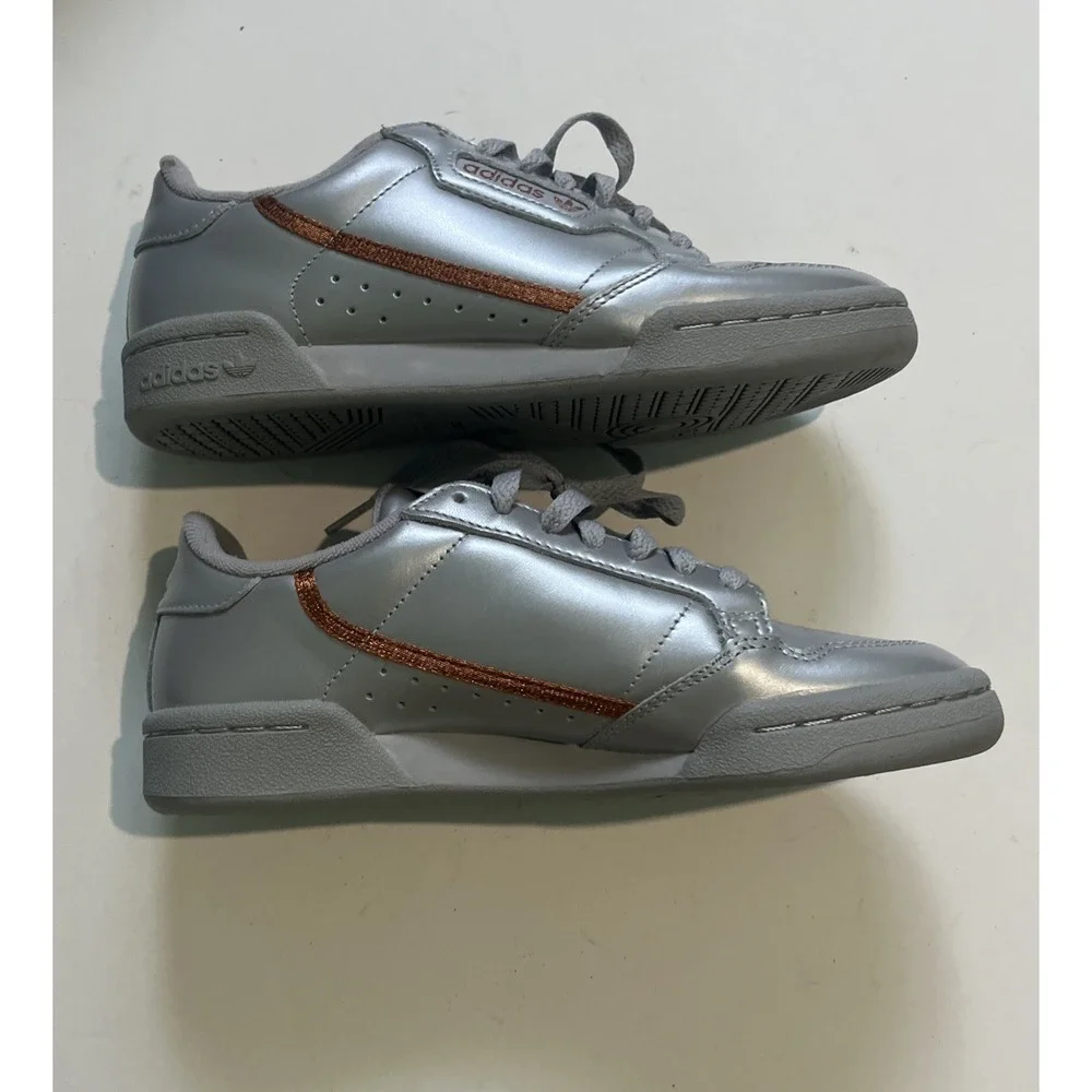 Adidas Continental 80 EE5565 Womens Size 7.5 silver/copper‎ new w/box shoes